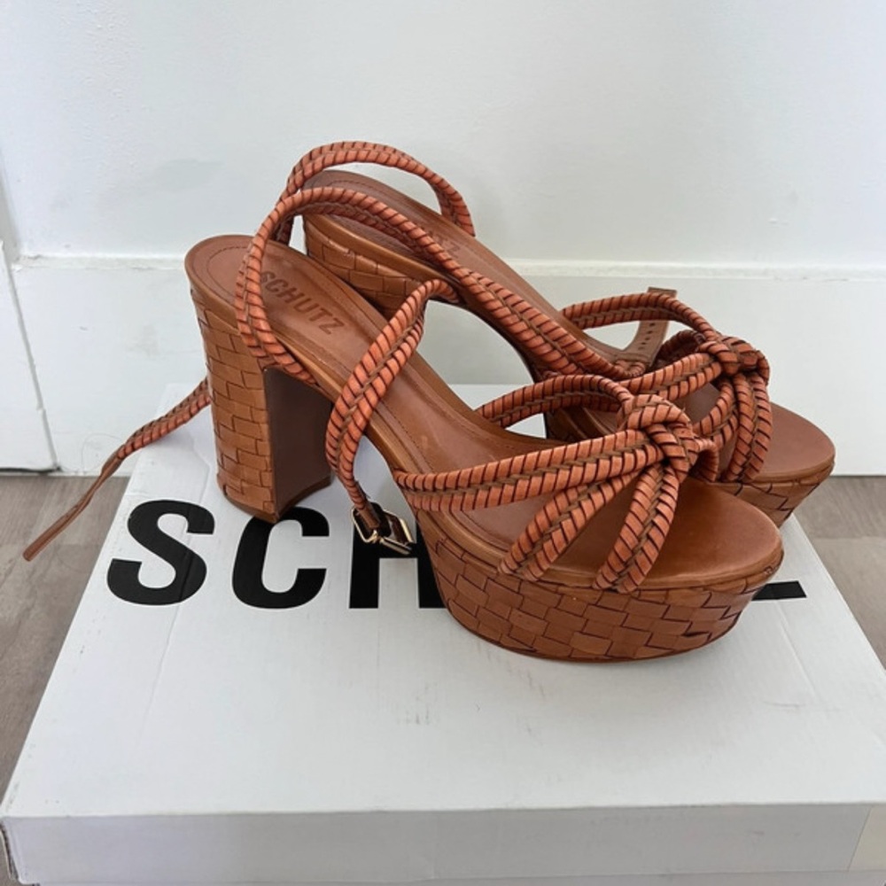 SCHUTZ Women's Brown Platform Sandals